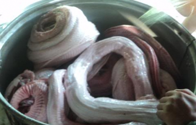 Ruốc trăn – chế biến từ thịt trăn miền Trung nguyên chất